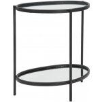 Mauro Ferretti Myro 53,3x36,8x58,4 cm černá/zrcadlo – Zboží Dáma