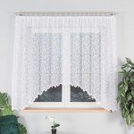 Dekorační oblouková krátká záclona na žabky ZUZANNA 160 bílá 300x160 cm MyBestHome – Hledejceny.cz