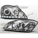KIA CEED 2006-09 PŘEDNÍ ČÍRÁ SVĚTLA DAYLIGHT LED CHROME