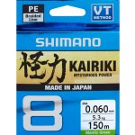 Shimano Šňůra Kairiki 8Mantis Green 150m 0,16mm – Zbozi.Blesk.cz