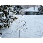 Solight LED vnější dekorace stromek 85xLED, časovač, 68cm 3xAA [1V290] – Hledejceny.cz