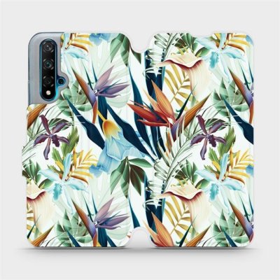 Pouzdro Mobiwear parádní flip Huawei Nova 5T - M071P Flóra – Zboží Mobilmania