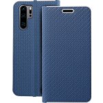 Pouzdro LUNA Book Carbon HUAWEI P30 Pro modré – Hledejceny.cz