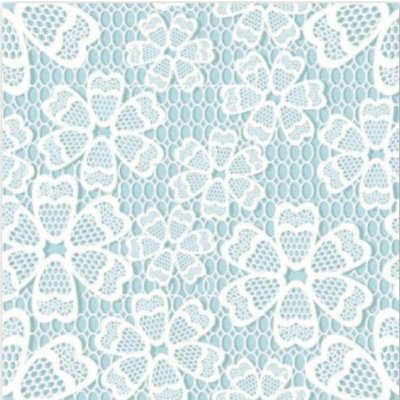 Ubrousek 33x33cm Krajka na modrém – Zbozi.Blesk.cz