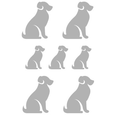 Takoy Reflexní nažehlovačka pejsek - balení 7 ks – Zbozi.Blesk.cz