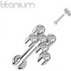 Piercing Šperky4U piercing do brady/ucha titan TIT1201C-1208