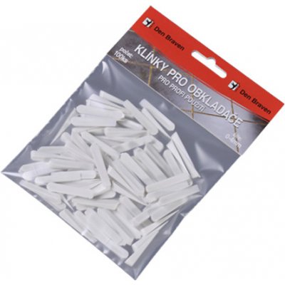 Den Braven S041 Klínky pro obkladače 0 - 8 mm, 100 ks bílá – Zbozi.Blesk.cz