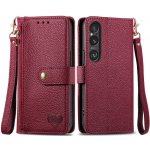 VSECHNONAMOBIL 80952 HEART Peněženkové pouzdro pro Sony Xperia 1 VI červené – Zboží Živě
