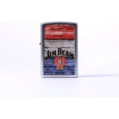 Zippo street chrom color Jim Beam red/white/blue 2003517 – Zbozi.Blesk.cz