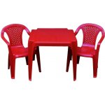 Progarden Sada 2 židličky a stoleček červená – Zboží Mobilmania