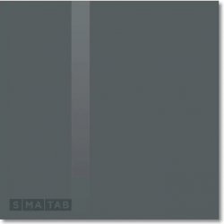 Smatab® Šedá antracitová skleněná pracovní a kancelářská tabule - 60 × 90 cm