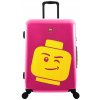 Cestovní kufr LEGO® ColourBox Minifigure Head růžová 70 l