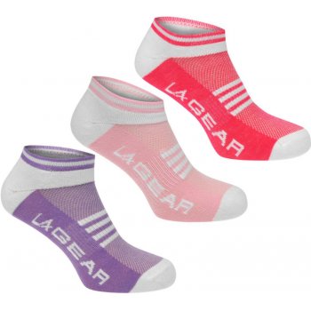 LA Gear Yoga socks Ladies white/pink/purp