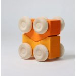 Grimm's Stohovací autíčka 2ks oranžové – Zboží Mobilmania