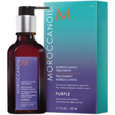 Moroccanoil Treatment Purple vyživující olej pro blond a šedivé vlasy 50 ml – Hledejceny.cz