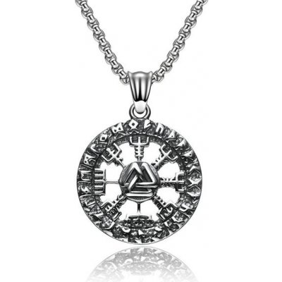 Impress Jewelry Přívěsek z chirurgické ocel Vegvísir vikingský kompas 2310241550363268