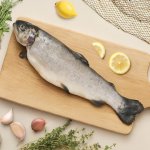 Rybářství Chlumec Pstruh lososovitý kuchaný s hlavou cca 310 g – Sleviste.cz