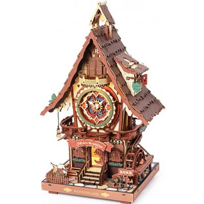 ROBOTIME Rokr 3D dřevěné puzzle Kukačkové hodiny (Wood) 435 ks – Hledejceny.cz
