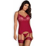 Obsessive Rosalyne corset, červená – Zboží Dáma