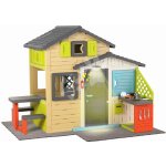 Smoby Domeček Přátel s posezením pod lampou na podlaze v elegantních barvách Friends House Evo Playhouse – Hledejceny.cz