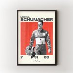 Michael Schumacher Velikost: 30x40 cm, Rám: Černý – Hledejceny.cz