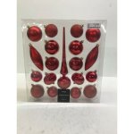 HOMESTYLING Vánoční ozdoby sada 19 ks červená KO-CAN305220 – Sleviste.cz