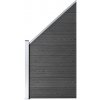Branka Prolenta Maison Exclusive Set plotového dílce WPC 1830 x (105–186) cm černý