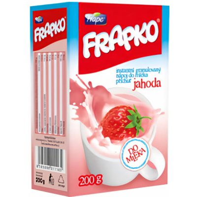 Frapko instatní nápoj do mléka s příchutí jahody 200g – Zbozi.Blesk.cz