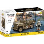 COBI 3133 World War II Americký ozbrojený terénní automobil Jeep Willys MB – Hledejceny.cz