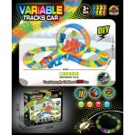Majlo Toys Svítící autodráha s autíčkem na baterie 157 dílků Variable Tracks – Sleviste.cz
