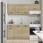 DREWNEX kuchyňská linka PUNO 180 cm dub Cremona – Zboží Dáma