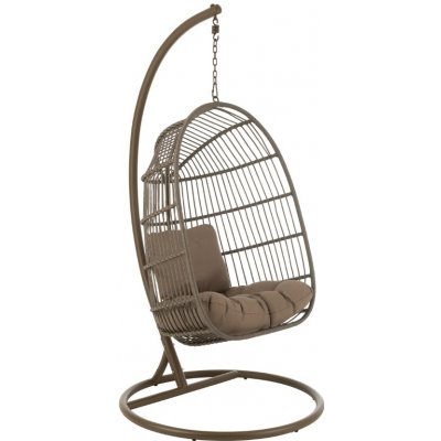 J-line Egga Hnědé závěsné křeslo – Zbozi.Blesk.cz