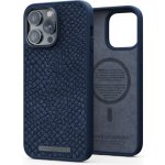 NJORD Salmon Leather Magsafe Case iPhone 14 Pro Max modré – Hledejceny.cz