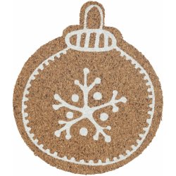 Altom Korková podložka pod hrnek Christmas tree bauble 10,7x10x0,3cm 6 ks