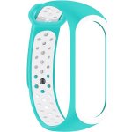 Eternico Sporty pro Xiaomi Mi band 5, 6, 7 aqua blue and white APW-XMI7SP-ABW – Sleviste.cz