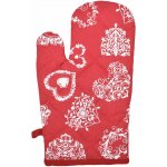 Forbyt Vánoční kuchyňská chňapka Srdce na červeném 20437 1 ks 18 x 28 cm – Zbozi.Blesk.cz