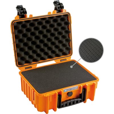 B&W Outdoor Case 3000 kufr s pěnou oranžový – Sleviste.cz
