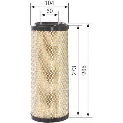 Vzduchový filtr BOSCH F 026 400 319 (F026400319) – Hledejceny.cz