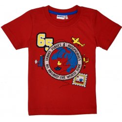 Winkiki chlapecké tričko WKB 92574 červená