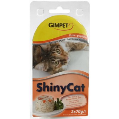 GimCat ShinyCat kuře papája 2 x 70 g