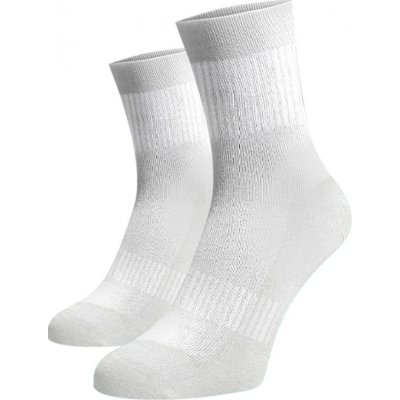 Střední ponožky se zesílenou froté nášlapnou části bílé – Zboží Mobilmania