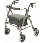 DMA Čtyřkolové chodítko 249 A - rozšířené - champagne—Skládací rám se sedátkem – Zboží Dáma