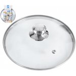 Orion Skleněná poklice s plastovým úchytem 28cm – Zboží Dáma