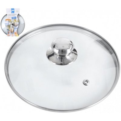 Orion Skleněná poklice s plastovým úchytem 28cm – Zboží Dáma