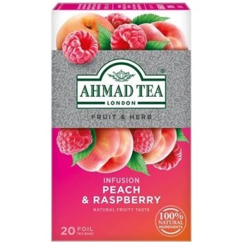 Ahmad Tea Ovocný čaj Malina s Broskví 20 x 2 g
