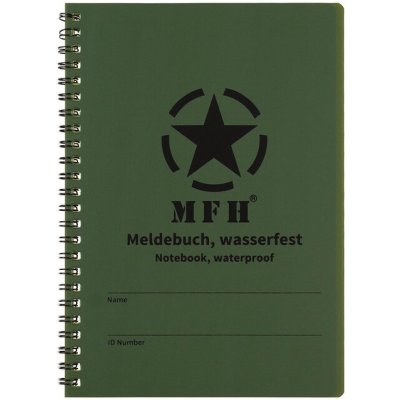 MFH Voděodolný zápisník se spirálovou vazbou, cca 15 x 21 cm – Zboží Mobilmania