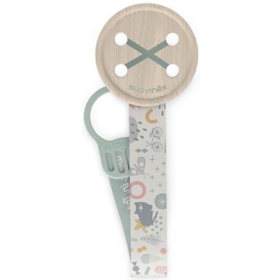 Suavinex klip na dudlík se stuhou Walk zelená – Zboží Dáma