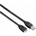 Hama 53749 propojovací USB 3.0 A samec na microUSB-B samec, 0,75m, černý – Zbozi.Blesk.cz