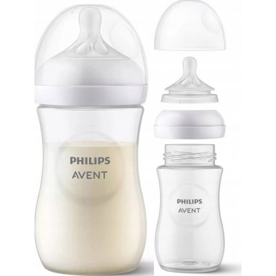 Avent Philips Láhev Natural Response bílá 260 ml – Zboží Mobilmania