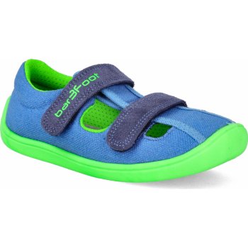 3F Elf Sandals Barefoot modro-zelená
